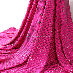 Tissu extensible FB001 orné de strass, tissu perlé de luxe avec perles de cristal et de <span class=keywords><strong>diamant</strong></span> - Product Image 3