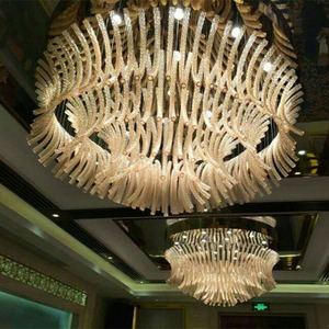 Tổ Dạ tiệc hội trường nhà bếp đèn chùm đèn thủy tinh nghệ thuật vòng Trần Đèn chùm chiếu sáng - Product Image 3