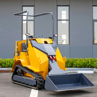 Minicargadora Eléctrica de Orugas con Dirección Deslizante, 700 kg, 800 kg, Minicargadora de Ruedas