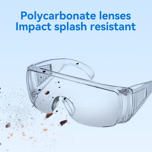 Kacamata pengaman antikabut bening untuk pria Z87.1 EN 166 standar industri medis pelindung mata sisi diproduksi - Product Image 5