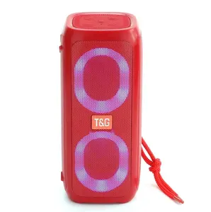 Outdoor Subwoofer Mini Portable tg333 Wireless Speaker Com Led Piscando Colorido Metal Bass Speaker Para Celular