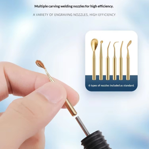 Couteau à cire électrique pour laboratoire dentaire, sculpture de cire avec 6 embouts de cire + 2 stylos - Product Image 3