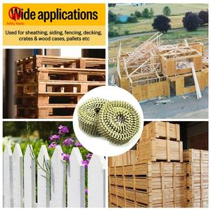 Clavos de Anillo de Acero Brillante de 2.5x50 y 2.5x65 mm, Grado Industrial, Embalados en Cartón para Tarimas de Madera - Product Image 4