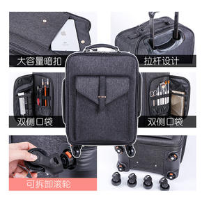 Estuche de maquillaje con ruedas para novia, caja de herramientas de gran capacidad para tatuaje de uñas, multifuncional, universal - Product Image 3