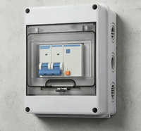 Boîtier de distribution électrique DR en acier IP55 avec panneau de commande de disjoncteur et verrouillage intelligent 63A 100A AC 400V