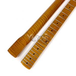 左手21品烤漆虎焰枫木ST电吉他琴颈，枫木指板，光面处理 - Product Image 1