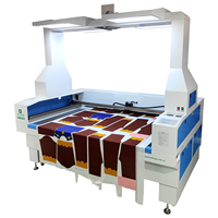 Machine de découpe laser CO2 à double tête, alimentation automatique, positionnement de la caméra panoramique, découpe laser 1610