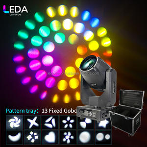 LEDA Paquete de 2 Focos Móviles de Doble Prisma de 230W con Haz de Luz Nítido, DMX, Múltiples Patrones, con Estuche de Transporte para Decoración de Escenarios y Fiestas - Product Image 2