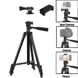Trépied léger en alliage d'aluminium réglable avec télécommande sans fil, <span class=keywords><strong>support</strong></span> pour téléphone et projecteur, pour diffusion en direct et vlogging - Product Image 2
