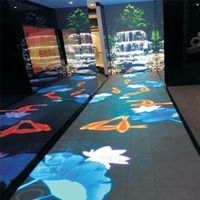 Carrelage de sol Écran Led Nouveau Produit Moderne 3D Led Dance Floor Carrelage Couleur Led Display Floor Interactive