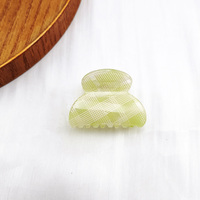Pince à cheveux simple en forme de lingot à carreaux, 4,5*3,3 cm, texturée et antidérapante, pour femmes, accessoires de fixation pour cheveux pour rendez-vous et soirées