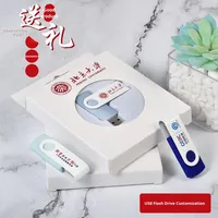 Flash Drive USB 3.1 Logam Baru 64GB-256GB Mini Clip Hadiah untuk Multi-Perangkat dengan Garansi 2 Tahun