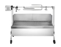 Prix de gros CE Rohs Machine mobile rotative automatique en acier inoxydable pour la cuisson du charbon de bois de mouton/Four électrique pour barbecue d'agneau entier