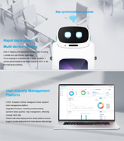 Robot de service UBTECH L100 de haute qualité, navigation automatique, livraison de nourriture, serveur, 4 plateaux, charge de 40 kg, évitement d'obstacles, IP65