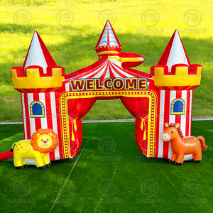 Arco Inflable de Payaso para <span class=keywords><strong>Entrada</strong></span> de Circo, Arco Inflable Grande para Alquiler Comercial, Arcos de <span class=keywords><strong>Entrada</strong></span> para <span class=keywords><strong>Carnaval</strong></span>, Arco Inflable para Decoración de Eventos - Product Image 2
