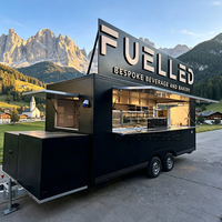 Remorque alimentaire mobile, camion de restauration pour hot-dogs, pizzas, hamburgers, chariot alimentaire commercial avec cuisine complète, remorque alimentaire en fibre de verre