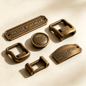 Badge métallique personnalisé OEM, étiquette de revers, emblème pour vêtements de travail, chapeaux d'extérieur, pour marques de vêtements, commandes en gros répétées - Product Image 5