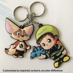 Porte-clés en PVC souple de dessin animé, pendentif créatif pour clés, fabriqué en Chine, cadeaux promotionnels d'entreprise - Product Image 2