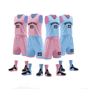 2024 divise da basket reversibili personalizzate maglia abbigliamento sportivo estivo maglia da basket per le donne tuta da basket