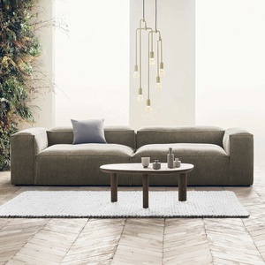 Ensemble de canapés modulaires Zayshine en velours côtelé de luxe minimaliste italien, 3 places, lavable, en forme de T, pour villa et appartement - Product Image 2