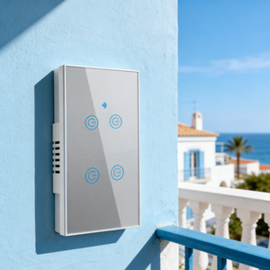 Interrupteur mural intelligent Zigbee 3.0, 2 gangs, 1 voie, avec indicateur lumineux LED, 220V, positionnement nocturne - Product Image 1