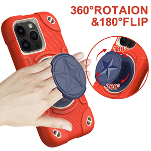 Funda Protectora de Silicona con Anillo de Soporte, Apta para iPhone 15Pro Max, Resistente a Golpes y Caídas - Product Image 4