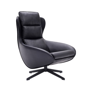 Nordic Lounge Armchair Leather Art Discussion Living Room Fabric <b>Sofa</b> Chair Designer Leather Leisu <b>Office</b> Chair - Product Image 1