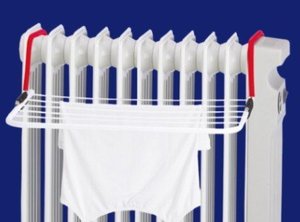 FIRST <span class=keywords><strong>HORSE</strong></span> 5M Tendedero de Acero Inoxidable para Balcón, Plegable, Ahorra Espacio, Tipo Torre - Product Image 4