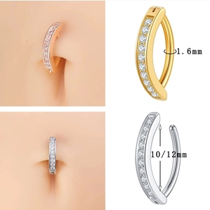 Gaby G23 <span class=keywords><strong>Anello</strong></span> per Naso in Titanio ASTM-F136 Ipoallergenico, Labret, Septum, Cartilagine, <span class=keywords><strong>Helix</strong></span>, Daith, <span class=keywords><strong>Piercing</strong></span> per Ombelico, <span class=keywords><strong>Anello</strong></span> Segmentato - Product Image 3