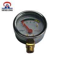 Manomètre de sécurité HENGZAN 2026 pour régulateur de gaz GPL/propane avec boîtier en alliage de laiton et cadran de 35 mm pour la cuisson domestique