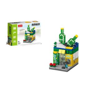 Ensemble de blocs de construction de petites particules chinoises en constante évolution série de scènes de rue modèle ornements pour jouets éducatifs pour enfants rapide - Product Image 1