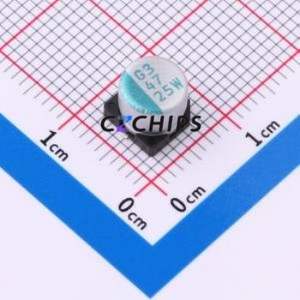 Condensateur électrolytique hybride solide-liquide en aluminium HBW470M1ETR-0606 SMD, D6.3xL5.8mm 47uF 20% 25V - Product Image 1