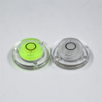 Niveau à bulle circulaire industriel à visser, niveau à bulle de précision en acrylique, précision +/-10mm, plage de mesure 0-5m