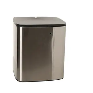Meire 11L/13L/15L智能垃圾箱自动传感器垃圾桶不锈钢垃圾箱厨房垃圾容器