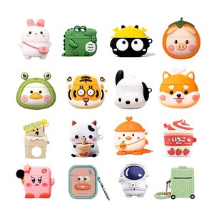 Make 3D Funda de silicona suave para auriculares Funda de auriculares de juguete de dibujos animados Apto para todas las fundas de <span class=keywords><strong>Airpods</strong></span> - Product Image 4