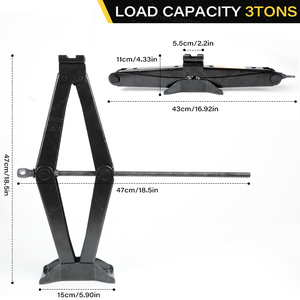 แม่แรงยก<span class=keywords><strong>รถ</strong></span>แบบกรรไกร 3 ตัน คุณภาพสูง ได้รับการรับรองมาตรฐาน CE ผลิตแบบ OEM/ODM สำหรับยก<span class=keywords><strong>รถ</strong></span>ยนต์ ชุดเครื่องมือยานยนต์ - Product Image 4
