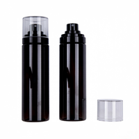 Flacon pulvérisateur cosmétique de luxe en PET, givré, avec logo personnalisé, couleur au choix, portable, vide, pour shampoing, lotion, sérum de soin, vente en gros