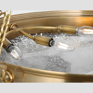 Lámpara Colgante Vintage LED con Bombilla E12 Regulable, Garantía de 5 Años, Latón Suave para Sala de Estar, Comedor, Cocina, 110V - Product Image 5