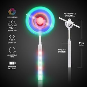 Juguete de Molino de Viento LED RGB Interactivo para Niños, con Barra Luminosa de Metal y Plástico, con Destellos Giratorios, Color/Tamaño Personalizable, Unisex - Product Image 2
