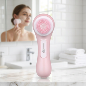 Soft Bristle Ionic <b>Electric</b> Rotating Facial Cleansing Brush Double-Sided Deep Pore Cleansing Exfoliating Ozone Atomization - Product Image 1