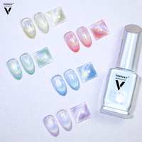 VINIMAY Vente directe usine Kit de vernis gel œil de chat longue tenue, Vernis gel magnétique œil de chat effet verre, Ensemble de couleurs de vernis gel œil de chat laser