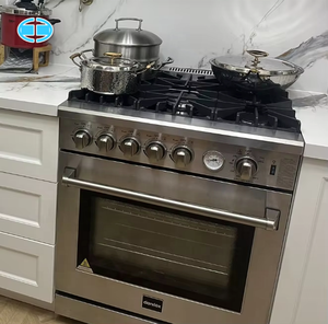D Multifunctional 5 Burner Gas <b>Stove</b> Oven Convection Feature Freestanding Stainless Steel Range 120L Oven Restaurant Use - Product Image 2