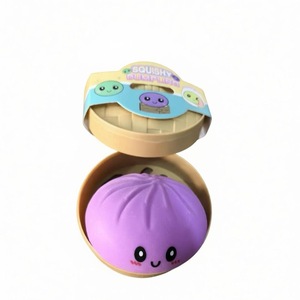 Jouet anti-stress réutilisable en forme de dumpling coloré, souple et rebondissant, pour soulager <span class=keywords><strong>l</strong></span>'anxiété et améliorer le bien-être - Product Image 5