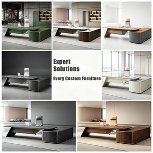 Luxury L-shaped <strong>Office</strong> <strong>Table</strong> Executive Workstation <strong>Office</strong> Manager Desk and Executive Desk with Modular Design for Boss <strong>Office</strong> - Product Image 3