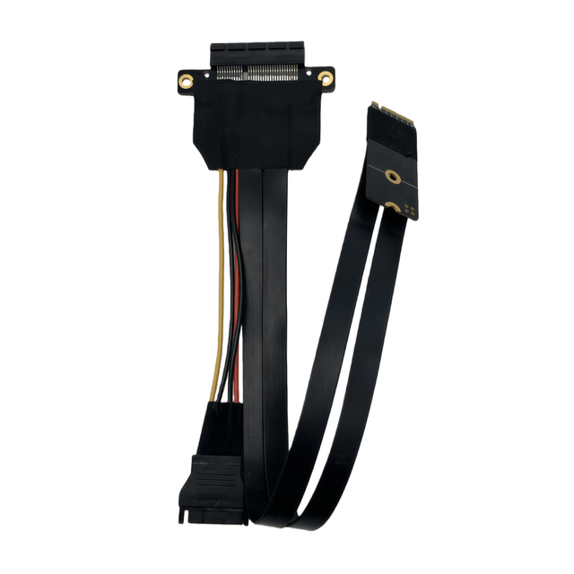 PCIe 3.0 X4 Extension Cable With 4P Sata Power Pcie 4x to M2 M Key NVMe NGFF 2280 Riser Card Gen3 Extender Line 32G/Bps