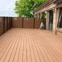 Dalles de Platelage Extérieur Modernes en Bois Composite (WPC), Revêtement de Sol DIY Durable et Imperméable pour Terrasses Extérieures en WPC