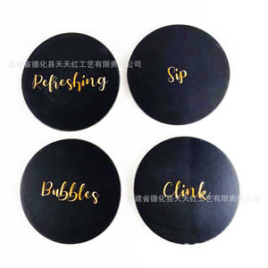 แผ่นรองแก้วเซรามิคทรงกลมพร้อมฐานไม้ก๊อก ป้องกันความร้อน ใช้ซ้ำได้ สำหรับใช้ในชีวิตประจำวัน แผ่นรองภาชนะบนโต๊ะอาหาร ผลิตจากเมืองเฉวียนโจว - Product Image 3