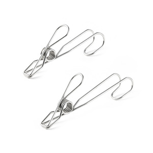Stainless Steel Storage Clips And Hooks 4 Pcs Anti Corrosion Modern Design For <b>Bathroom</b> <b>Kitchen</b> Use - Product Image 5