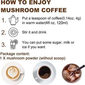 Café Instantáneo de Champiñones de Marca Blanca, Extracto Herbal Natural, Suplemento Dietético Alto en Vitamina C, Envasado en Botella Tipo Barril - Product Image 3