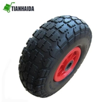 Petite taille 10X3.50-4 roue en caoutchouc solide pneu pneumatique en état neuf utilisé en plastique PU polyuréthane roue en matériau